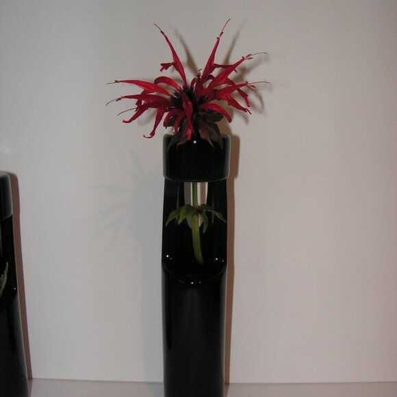 Mikasa Truck Bloom Set of 3 Vases Black Ceramic - Picture 15 of 16